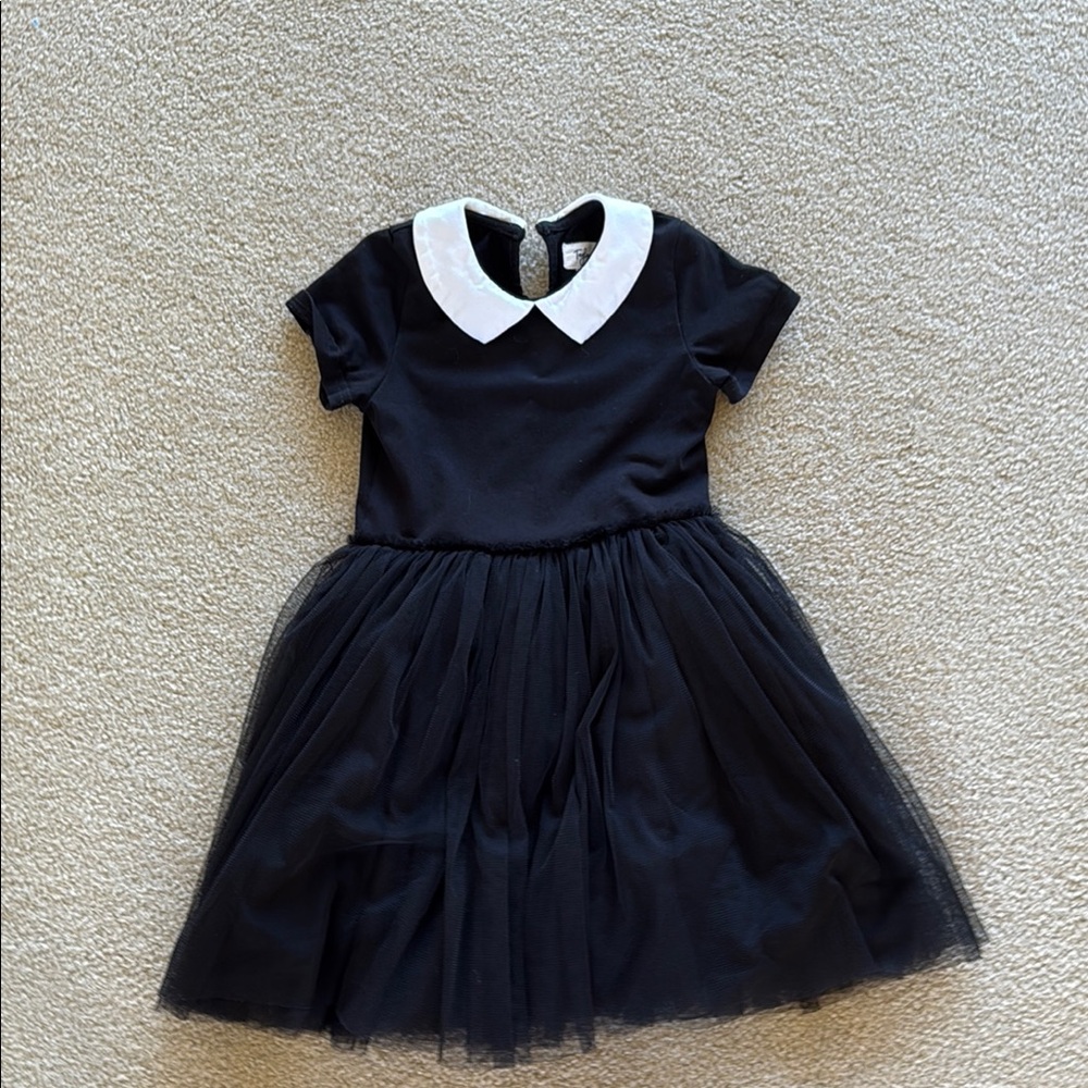 Black Dress with White Collar